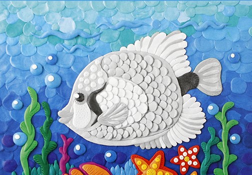 Набор для творчества – живопись пластилином. Морская рыбка  